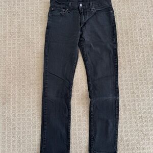 LEVI’s 511 style men’s washed black slim cut denim jeans pants size 32 x 32